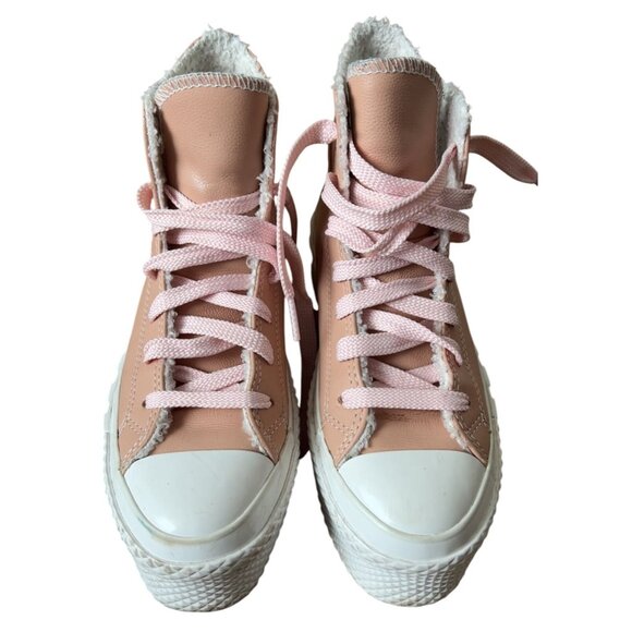 Converse Shoes - CONVERSE Chuck Taylor All Stars Lift Hi Platform Pink Leather Size 6